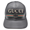 GUCCI グッチ ベースボールキャップ ロゴプリント シェリーライン レザー